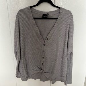 Urban Outfitters Waffle Knit Button Down Sweater